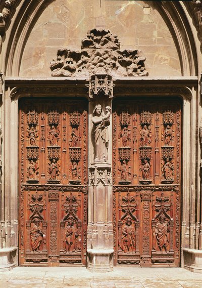 Hauptportal der Saint-Sauveur-Kathedrale, erbaut 1504 von Jean and Soquet, Pierre Guiramand